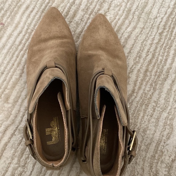 Belle Sigerson Morrison Camel Suede Strappy booties - Picture 6 of 15